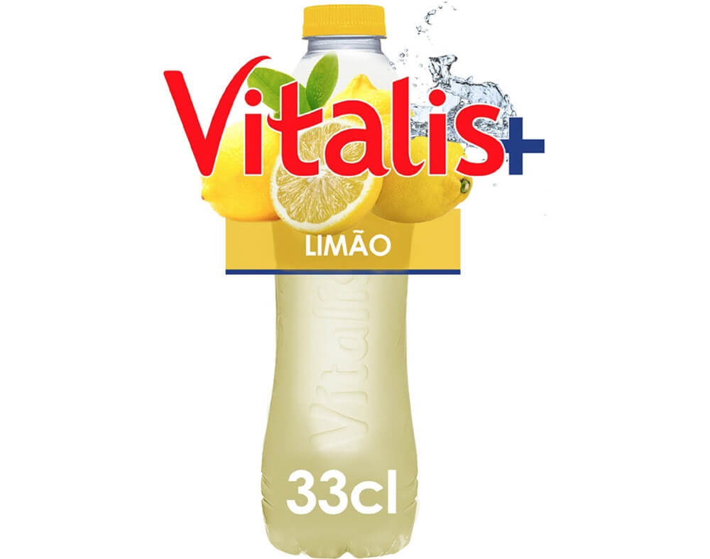 garrafa de água de limão da vitalis 