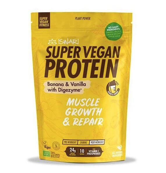 proteína vegan bio banana baunilha pós treino do celeiro